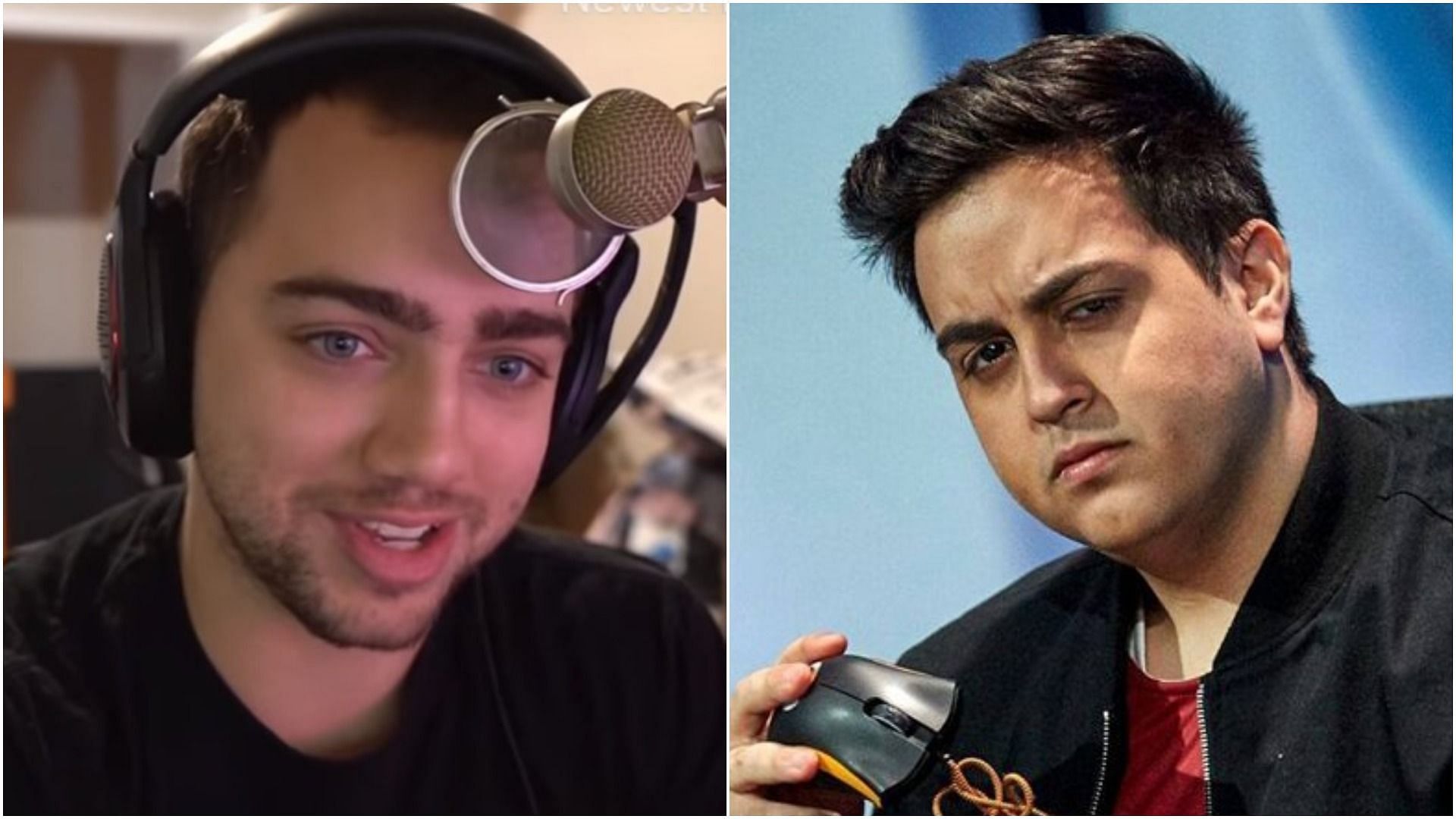 Mizkif (Left) and Pokelawls play Fortnite together with random teammates (Image via Sportskeeda)