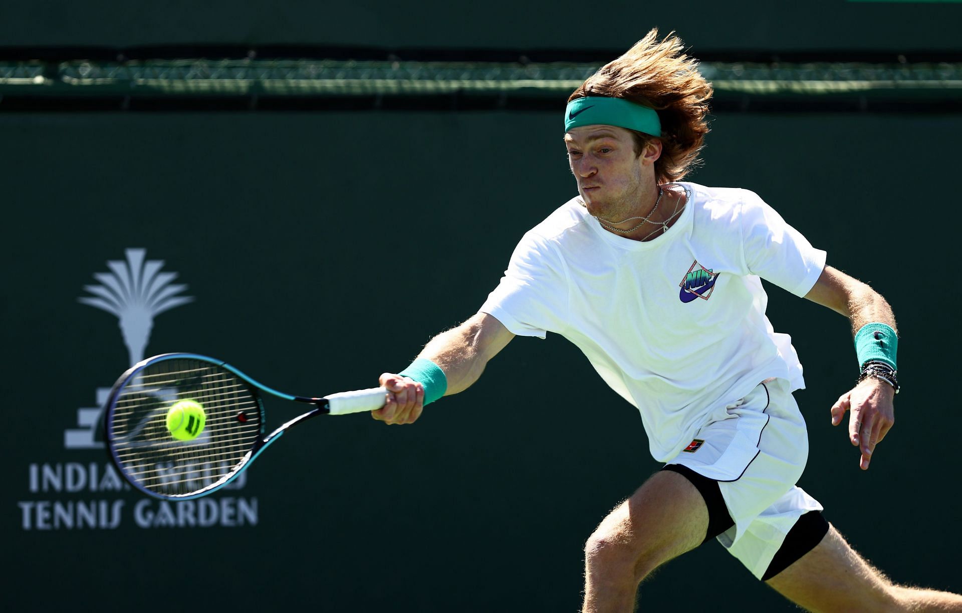 Rublev at the 2022 Indian Wells Masters.