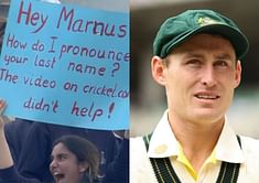 "How do I pronounce your last name?" Fan asks Marnus Labuschagne during Rawalpindi Test