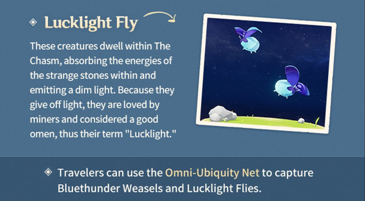 Lucklight Fly (Image via Genshin Impact)