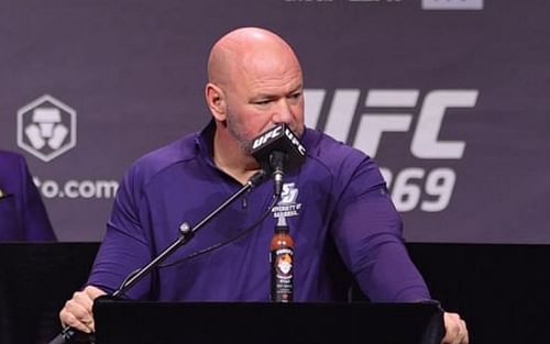 Dana White explains why there was extra security on stage for UFC 272 press conference