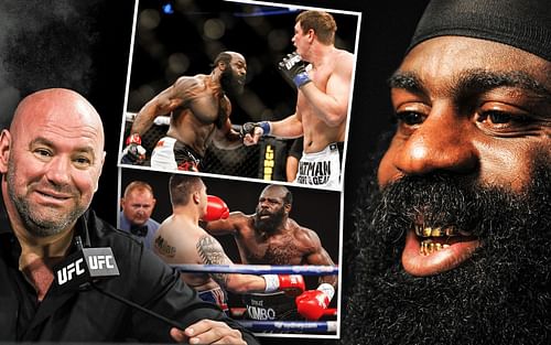 Dana White (Left) and Kimbo Slice (Images courtesy of Getty)