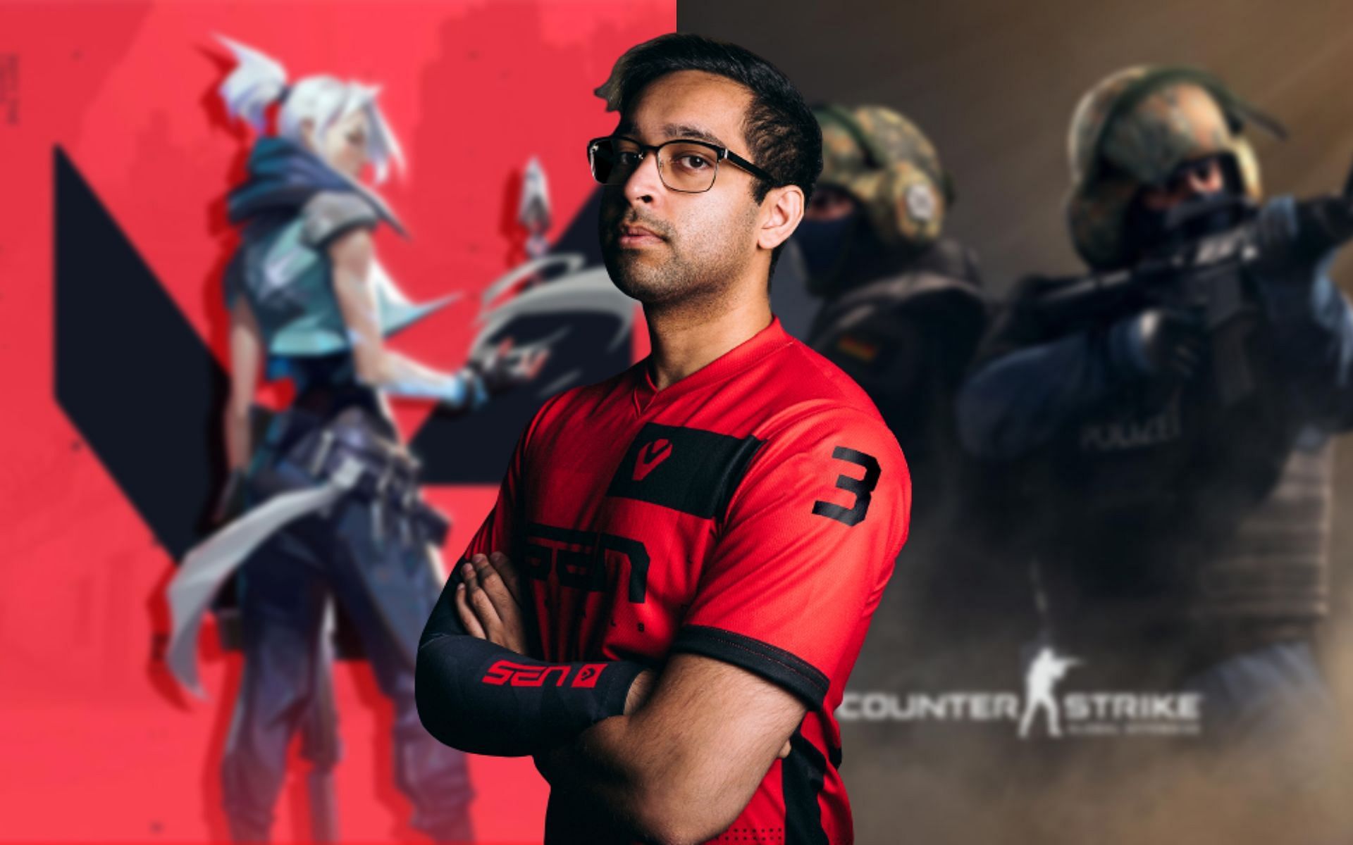 ShahZaM is the captain of Tier 1 NA Valorant Team &quot;Sentinels&quot; (Image via Sportskeeda)