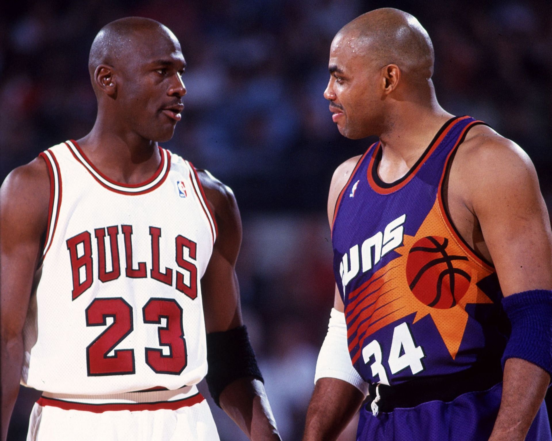 Michael Jordan completed the Chicago Bulls first Grand Slam by beating Charles Barkley and the Phoenix Suns. [Photo: BroBible]