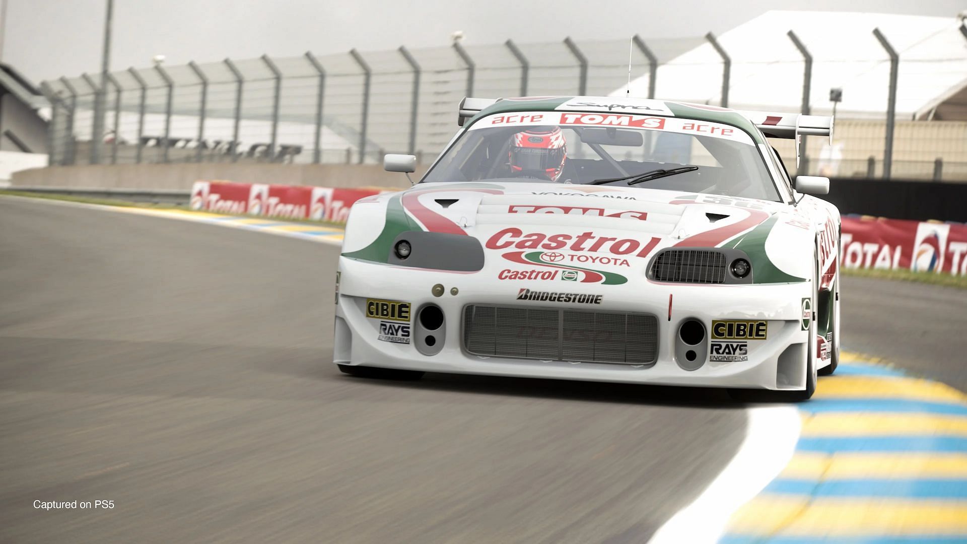 Players of Gran Turismo 7 are able to get the 1997 Toyota Supra GT500 from the pre-order bonus (Image via Polyphony Digital)
