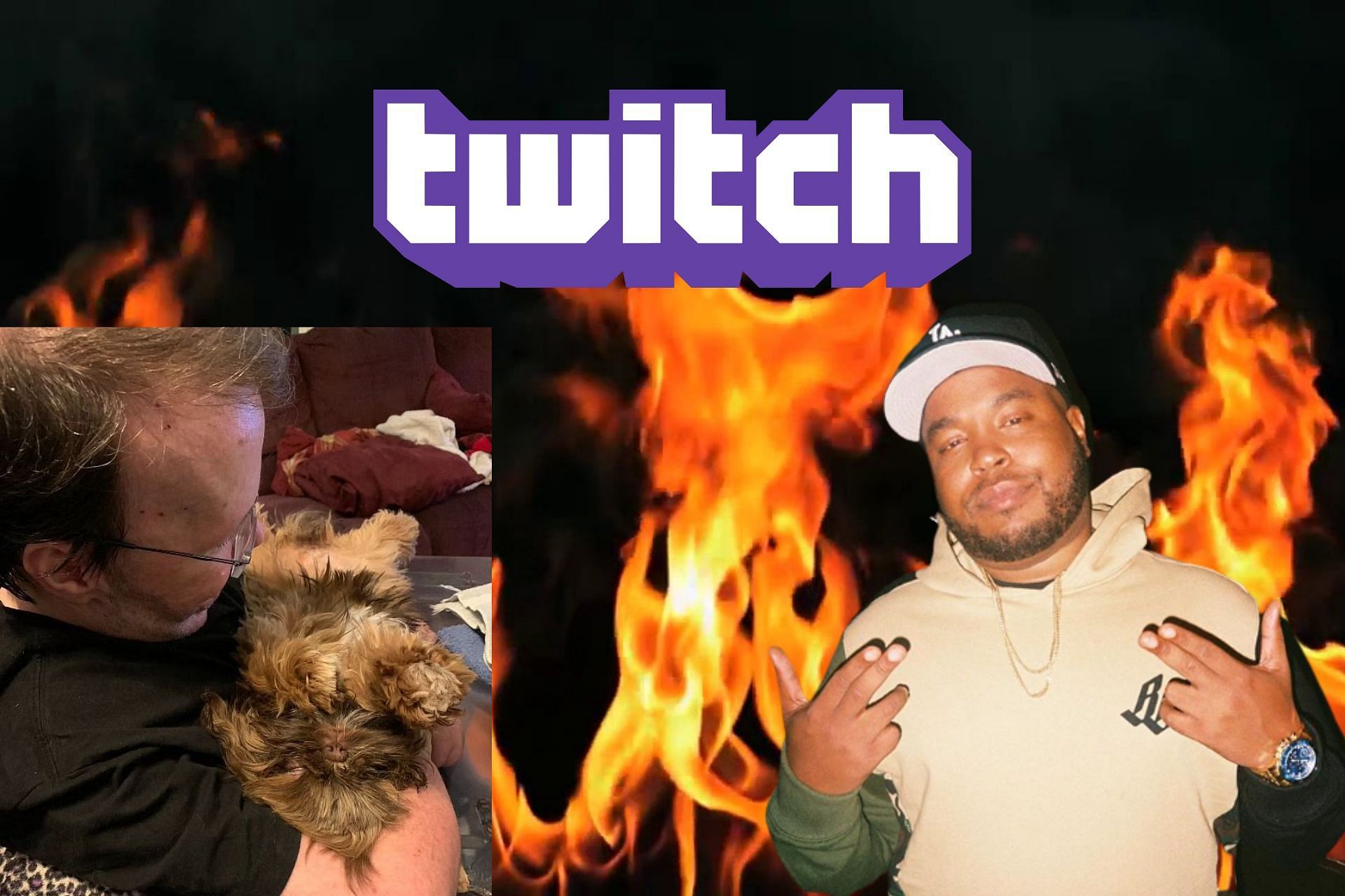 Popular Twitch Streamers&#039; whose houses caught fire on stream (Images via Sportskeeda)