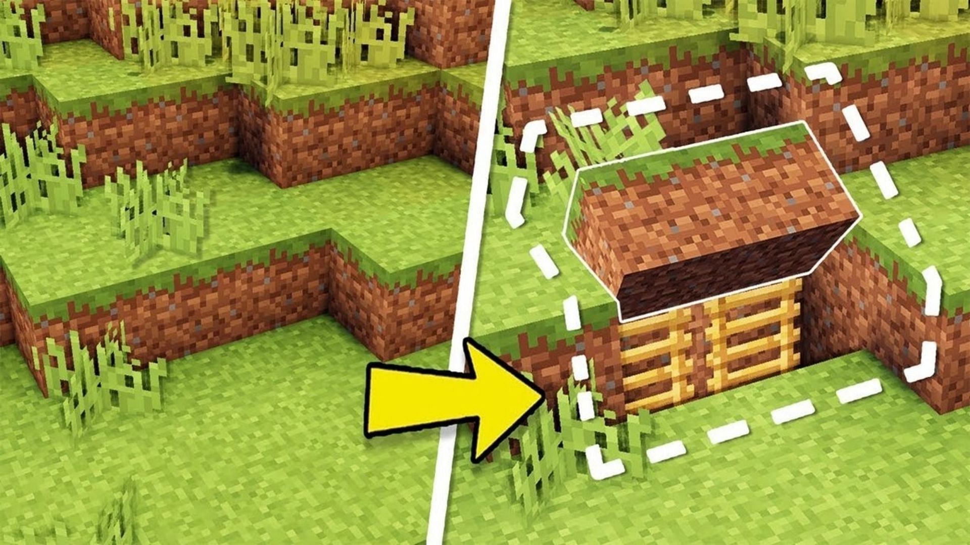 A secret entrance to the entire base can keep out any intrusions in general (Image via Mojang)