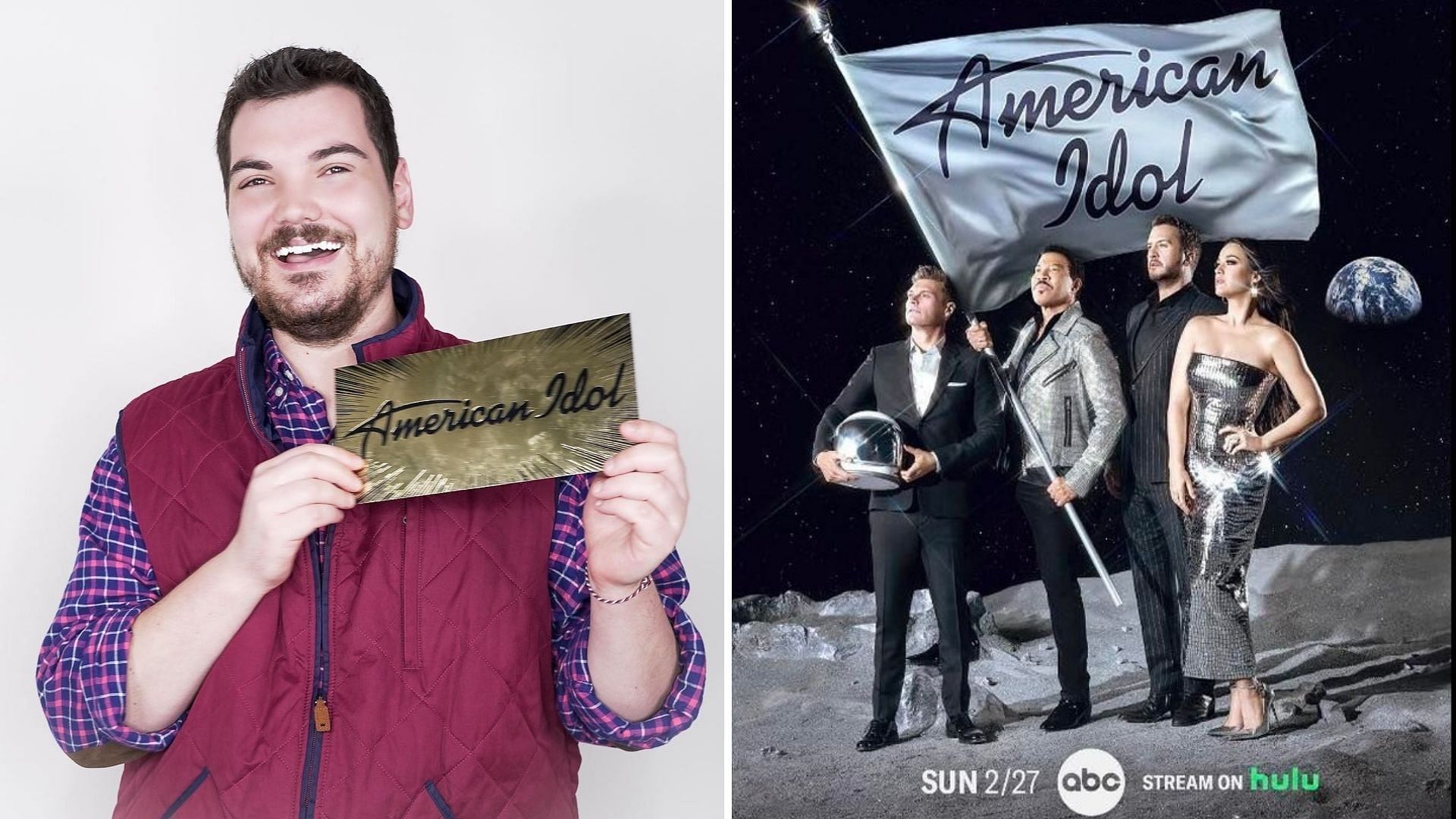 American Idol contestant Sam Finelli impressed  judges with his journey and music (Image via Instagram/samfinellimusic13 and americanidol)
