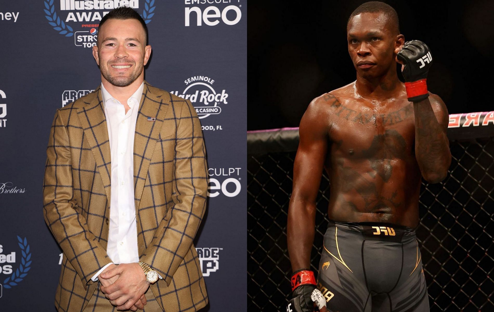 Colby Covington (left) &amp; Israel Adesanya (right)