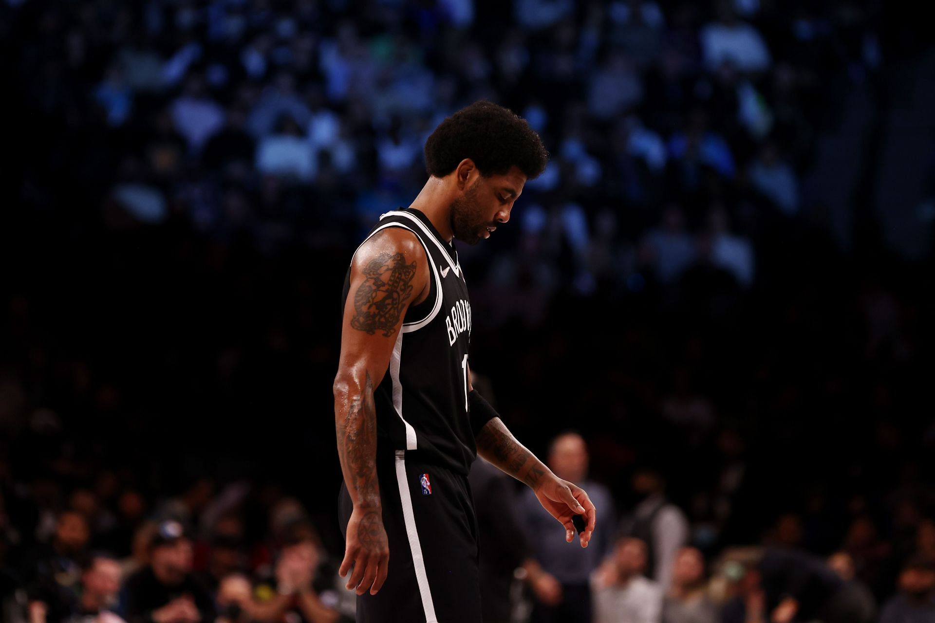 Brooklyn Nets guard Kyrie Irving is back playing at home.