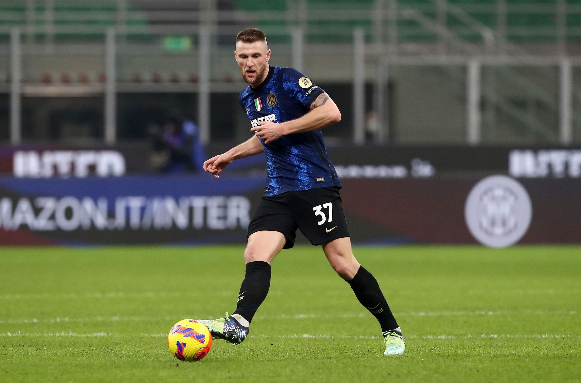 Milan Skriniar had a great game at Anfield.