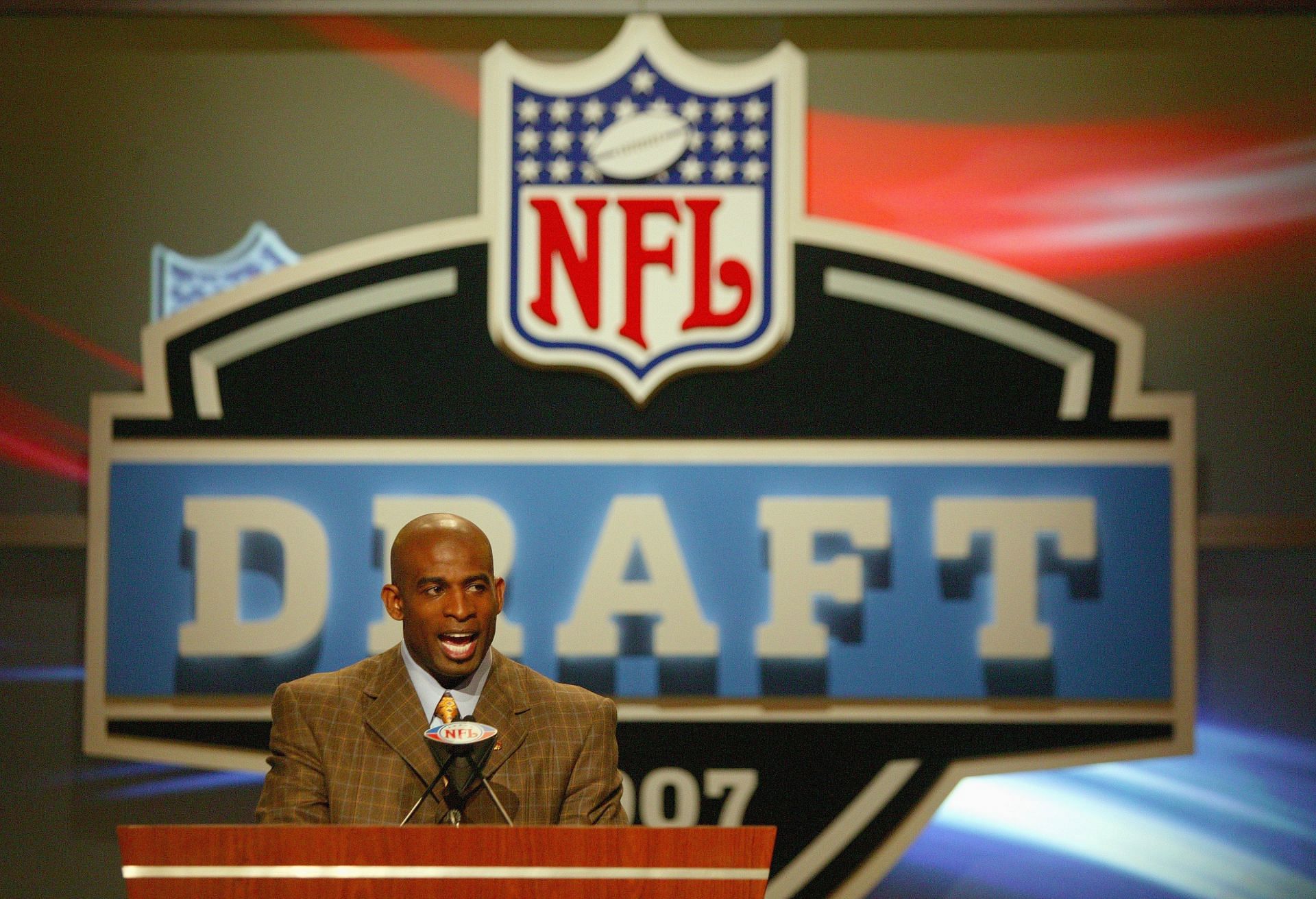 Deion Sanders at the 2007 NFL Draft
