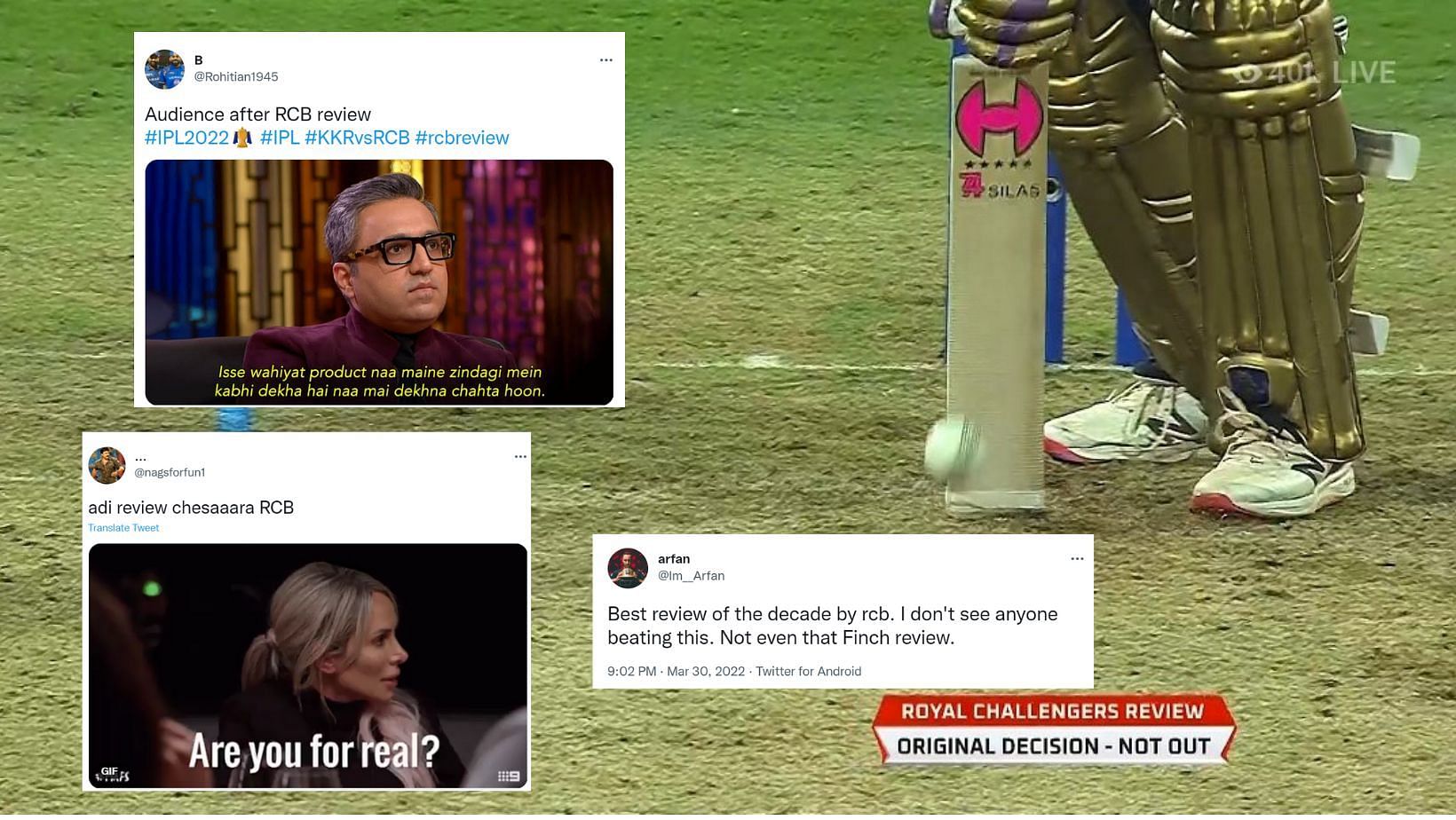 Twitter reactions to RCB&#039;s shocking review.