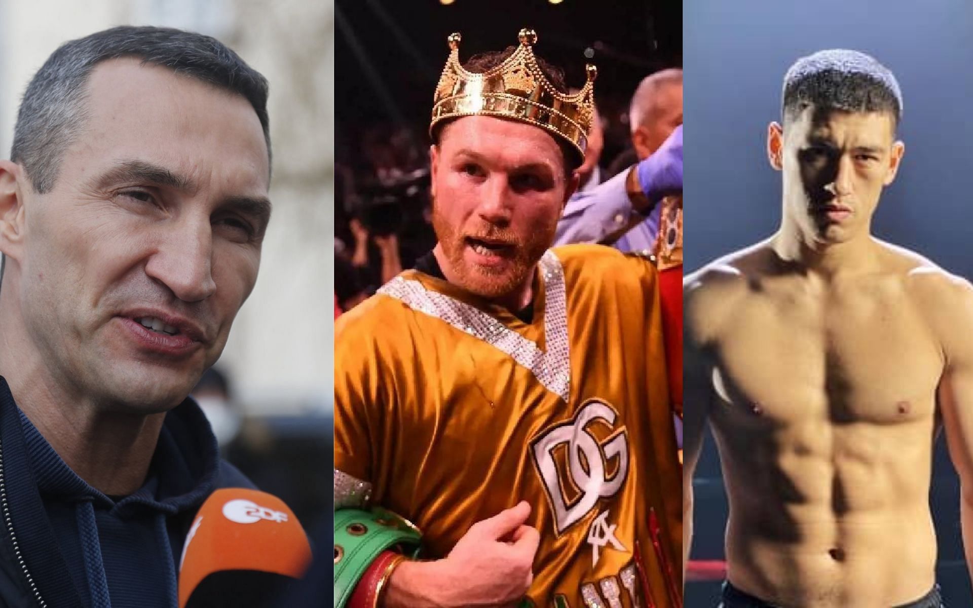 Wladimir Klitschko, Canelo Alvarez, and Dmitry Bivol