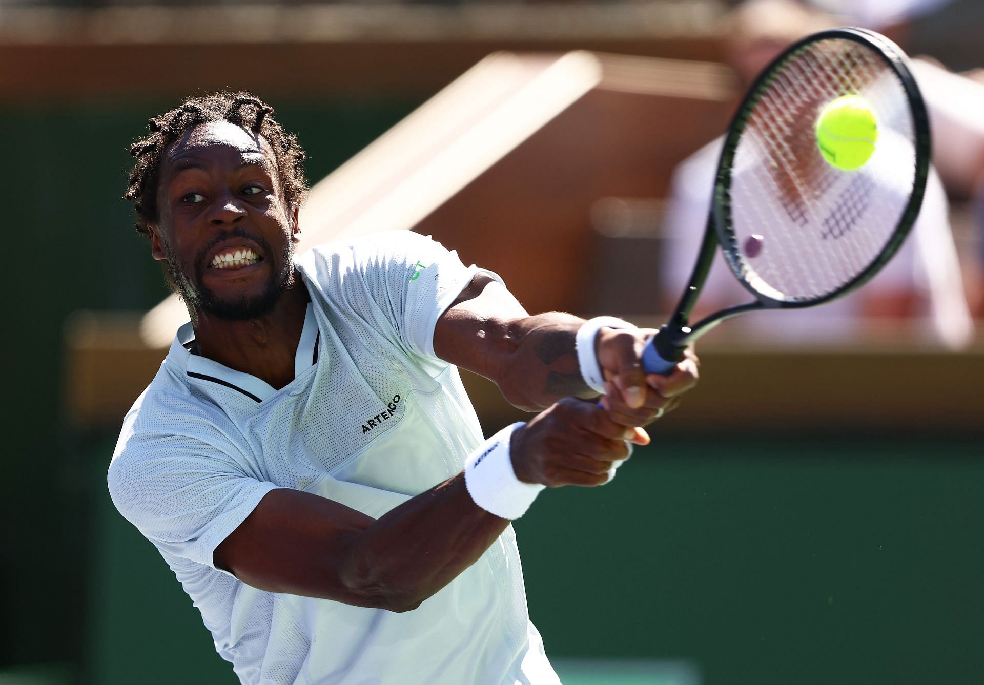 Gael Monfils at the 2022 Indian Wells Masters.