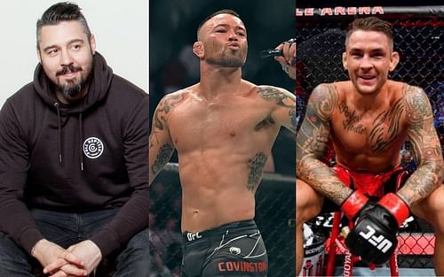 Dan Hooker (left), Colby Covington (middle), Dustin Poirier (right) [Image credits: @danhardymma, @dustinpoirier, and @ufc via Instagram]