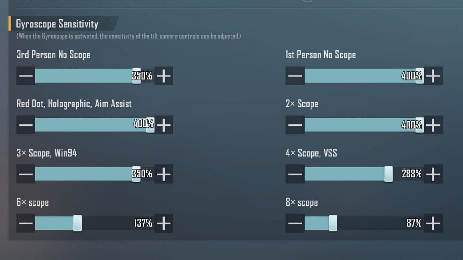Setting the best gyroscope settings for no-recoil (Image via Sportskeeda)
