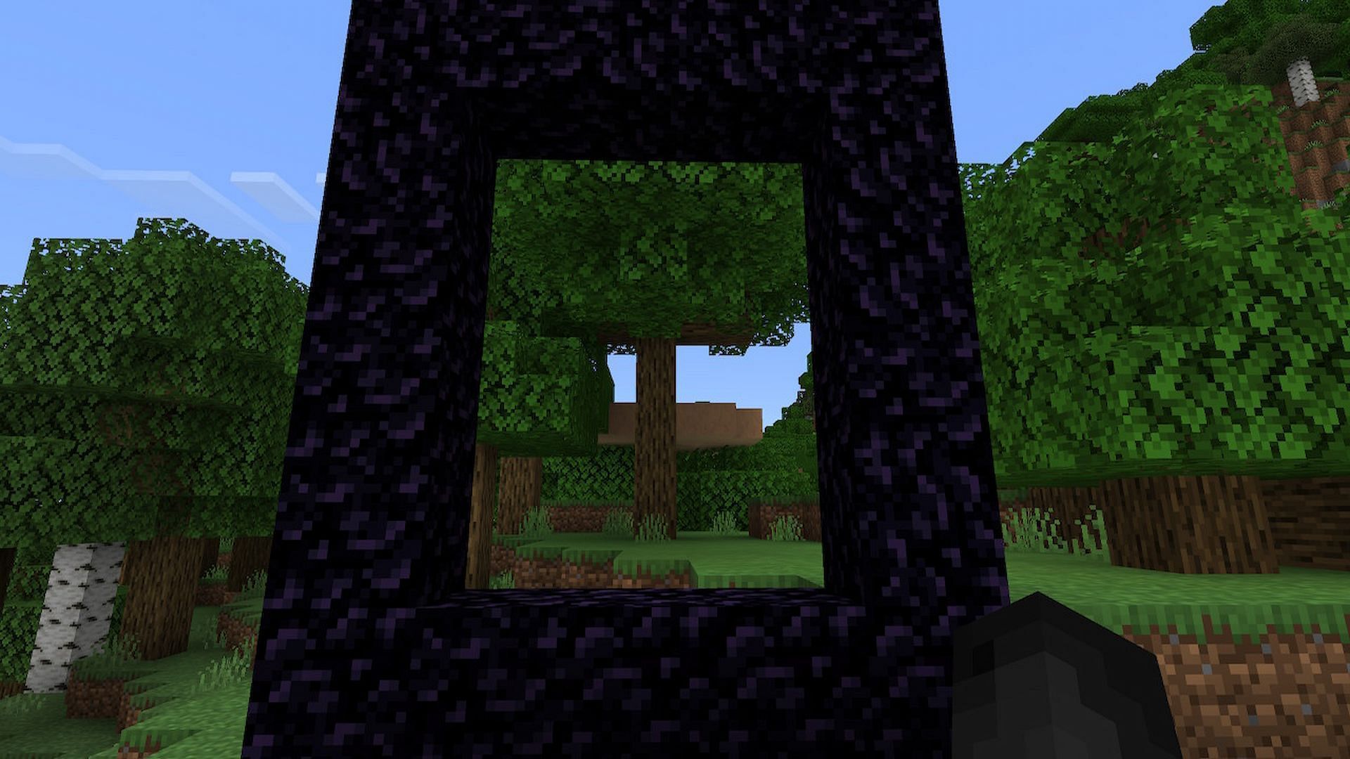 Players are able to use obsidian to create Nether portals and blast-resistant buildings (Image via Minecraft)