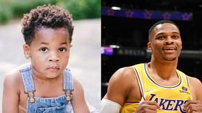 "Nothing better than shutting people up" - Russell Westbrook after another great performance for LA Lakers, shows up in a sweater featuring a drawing from his son