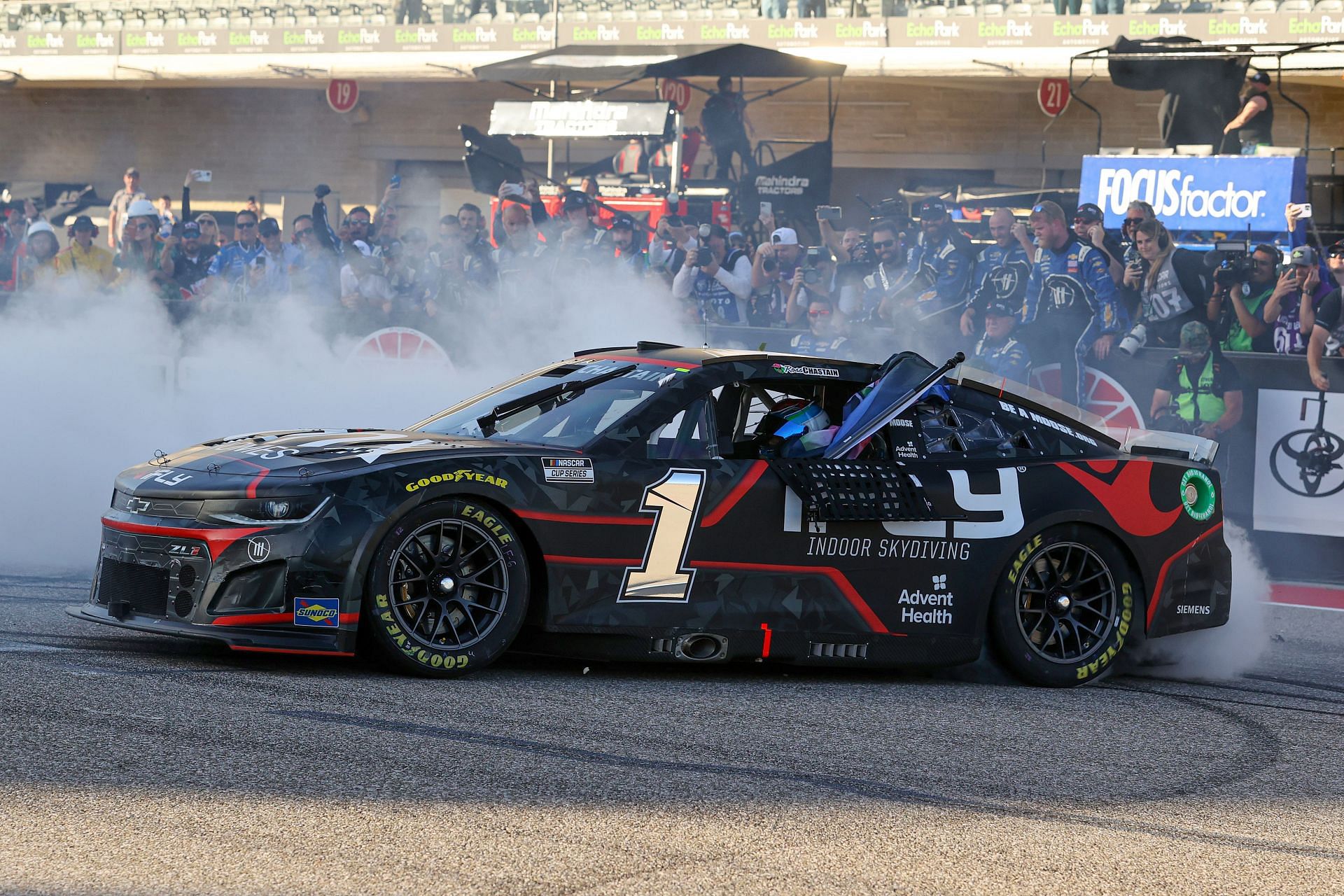 Ross Chastain drives during the NASCAR Cup Series Echopark Automotive Grand Prix.