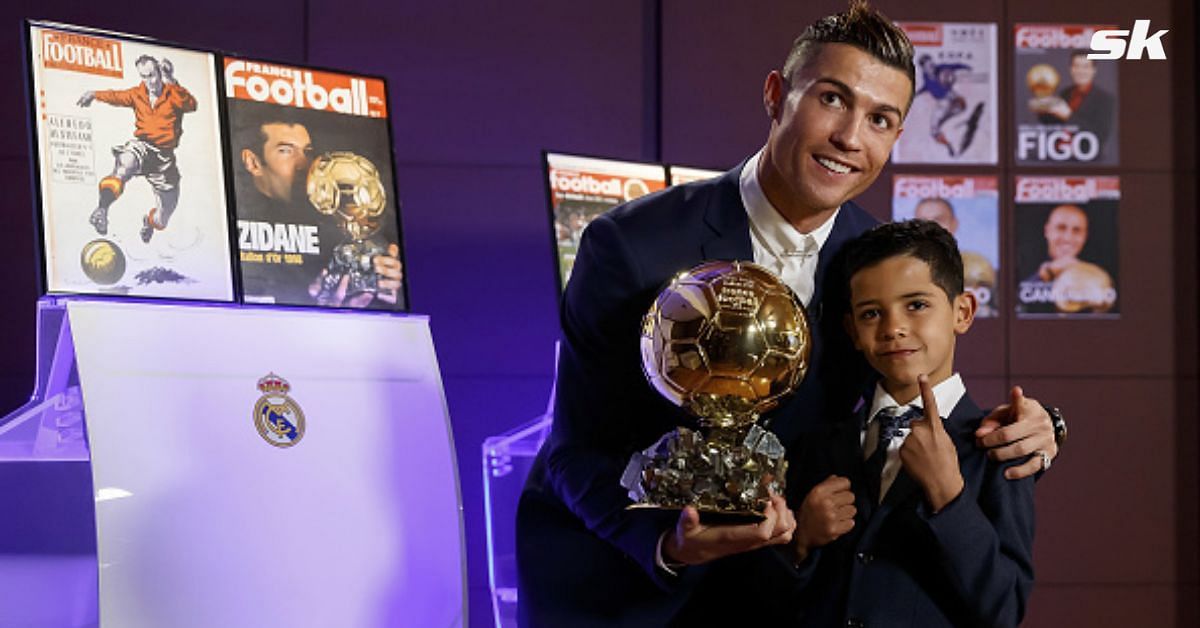 Cristiano Ronaldo Jr shows off his skills in a recent indoor training video