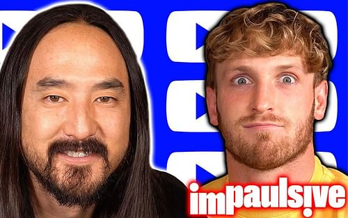 Steve Aoki and Logan Paul [Image Credits: Impaulsive YouTube channel]