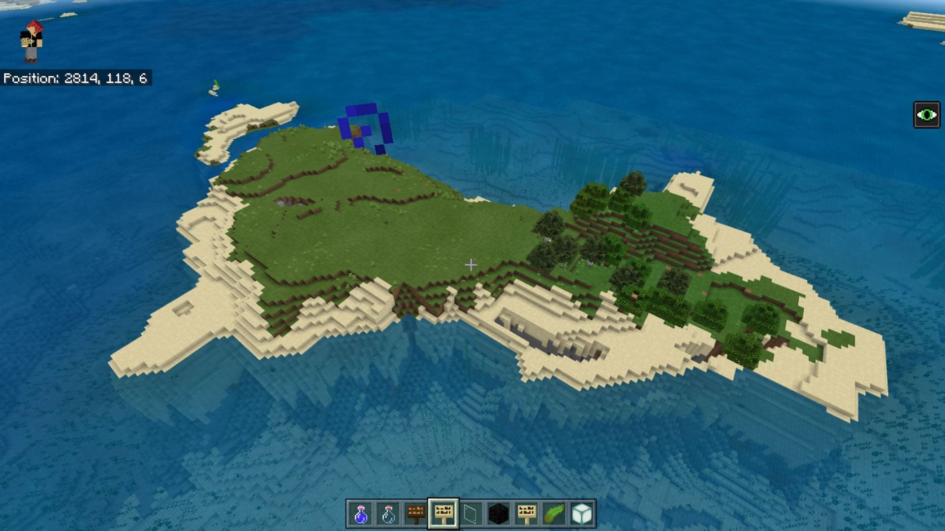 This seed benefits from a huge number of generated structures (Image via MinecraftSeeds)