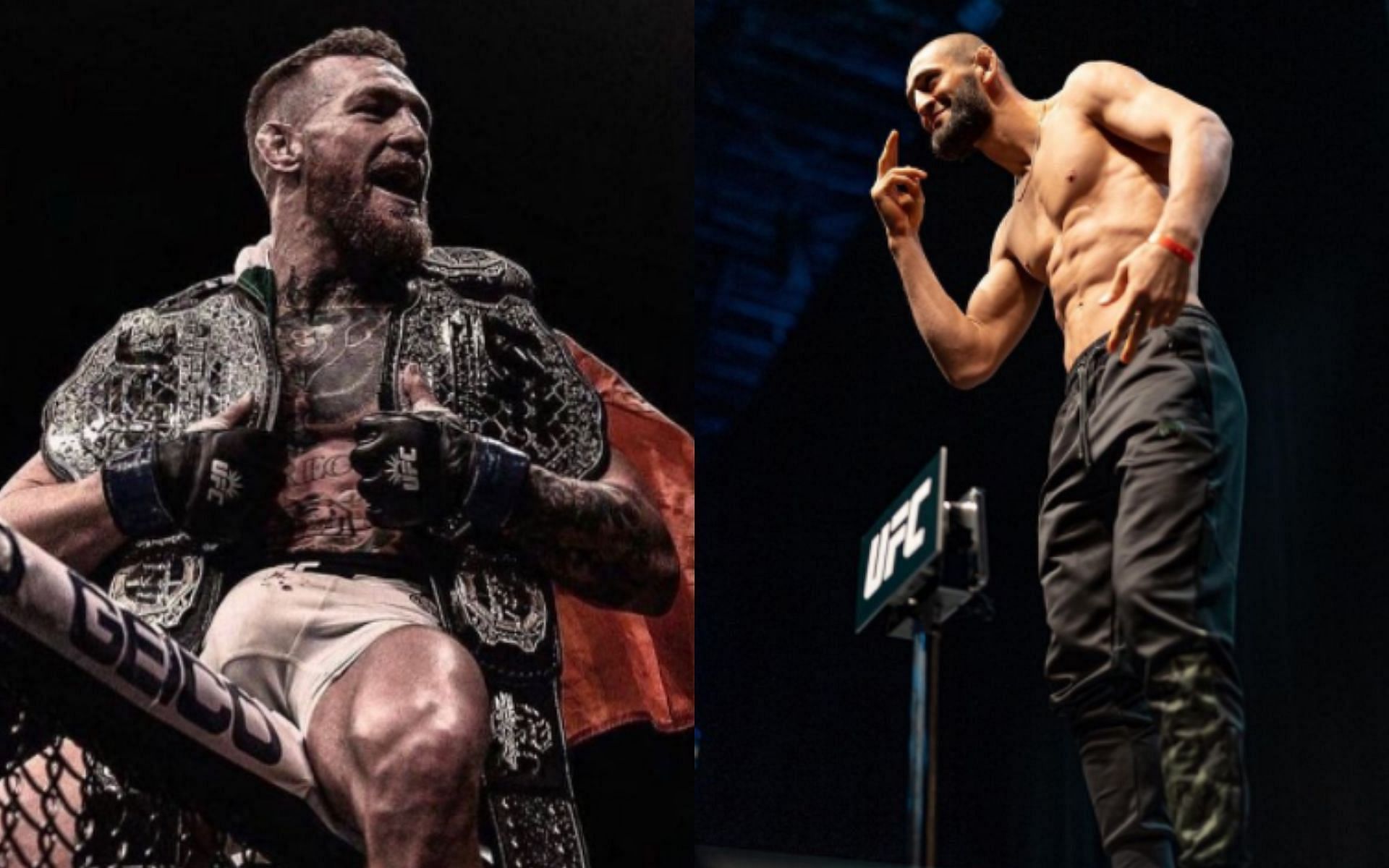 Conor Mcgregor (Left) and Khamzat Chimaev (Right) [Image credits - @khamzat_chimaev, @thenotoriousmma on Instagram]