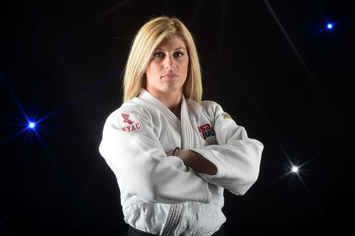 Kayla Harrison at the Team USA Media Summit (2016)