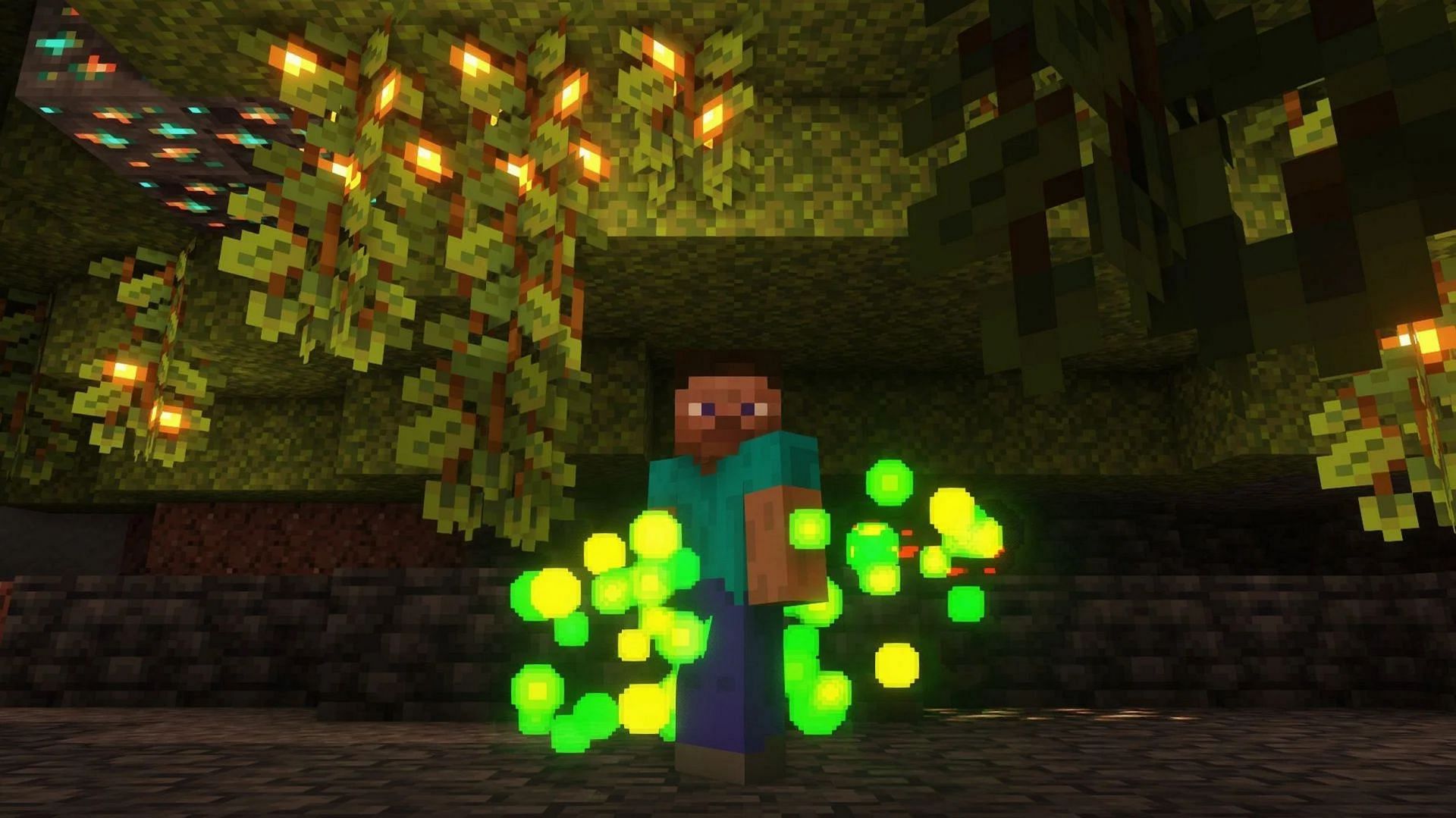 Certain enchantments can&#039;t be applied without sufficient experience (Image via Mojang)