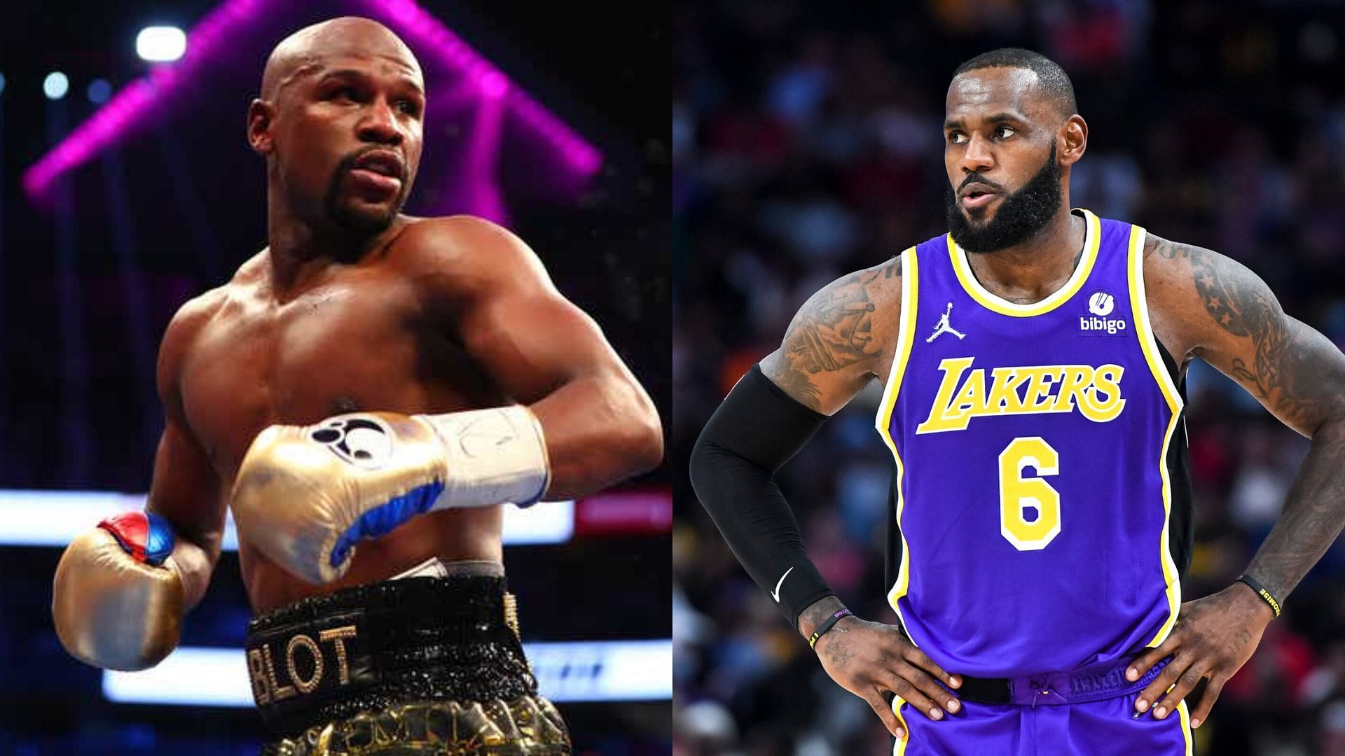 Floyd Mayweather (left) and Lebron James (Right)