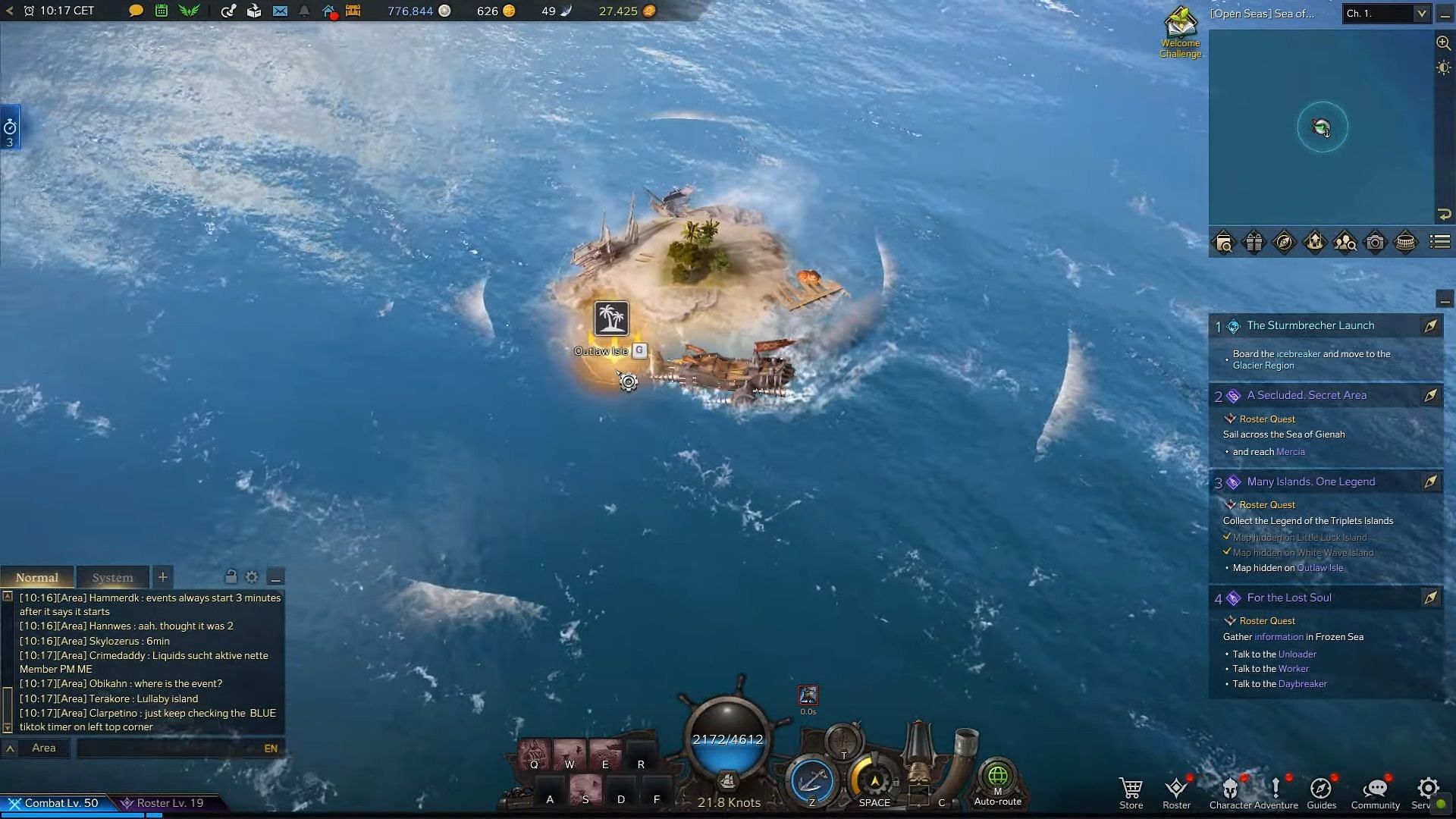 Mencapai pulau dan membuka peti adalah satu-satunya cara untuk mendapatkan Token Pulau Ark yang Hilang ini (Gambar via Smilegate)