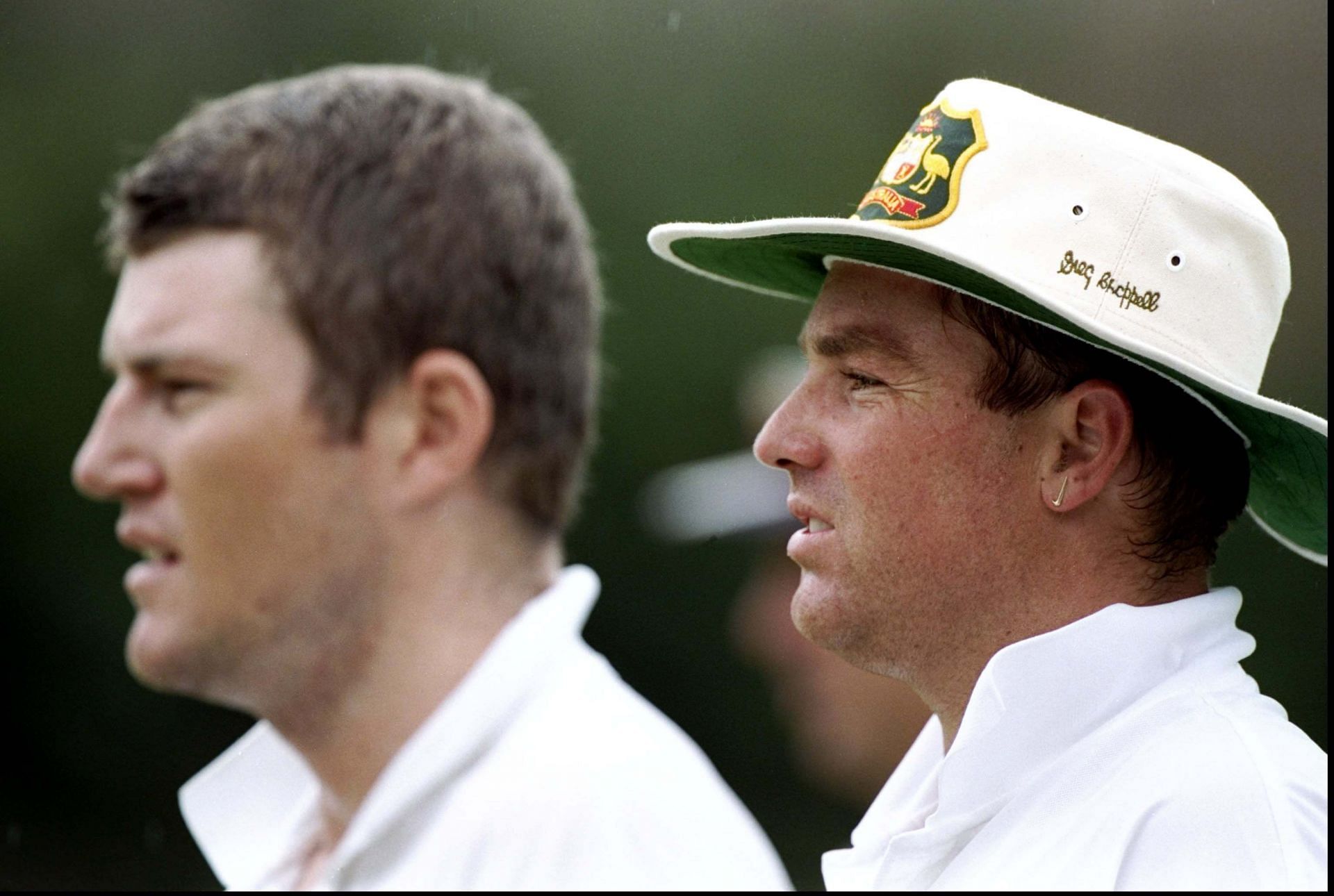 Stuart MacGill’s international career suffered as it coincided with the Shane Warne era. Here, the two are seen together during the 5th Ashes Test at the SCG in 1999. Pic: Getty Images