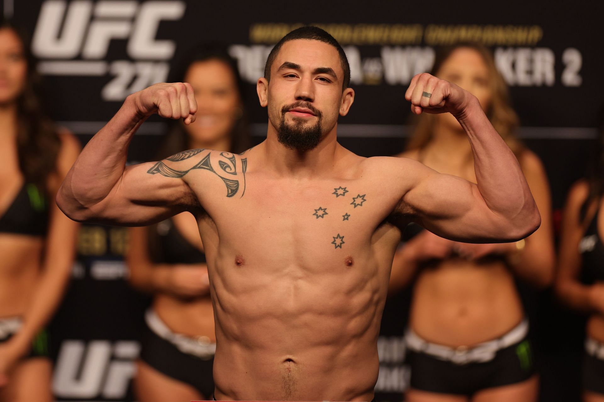 Robert Whittaker at the UFC 271 Weigh-in (Image courtesy of Getty)