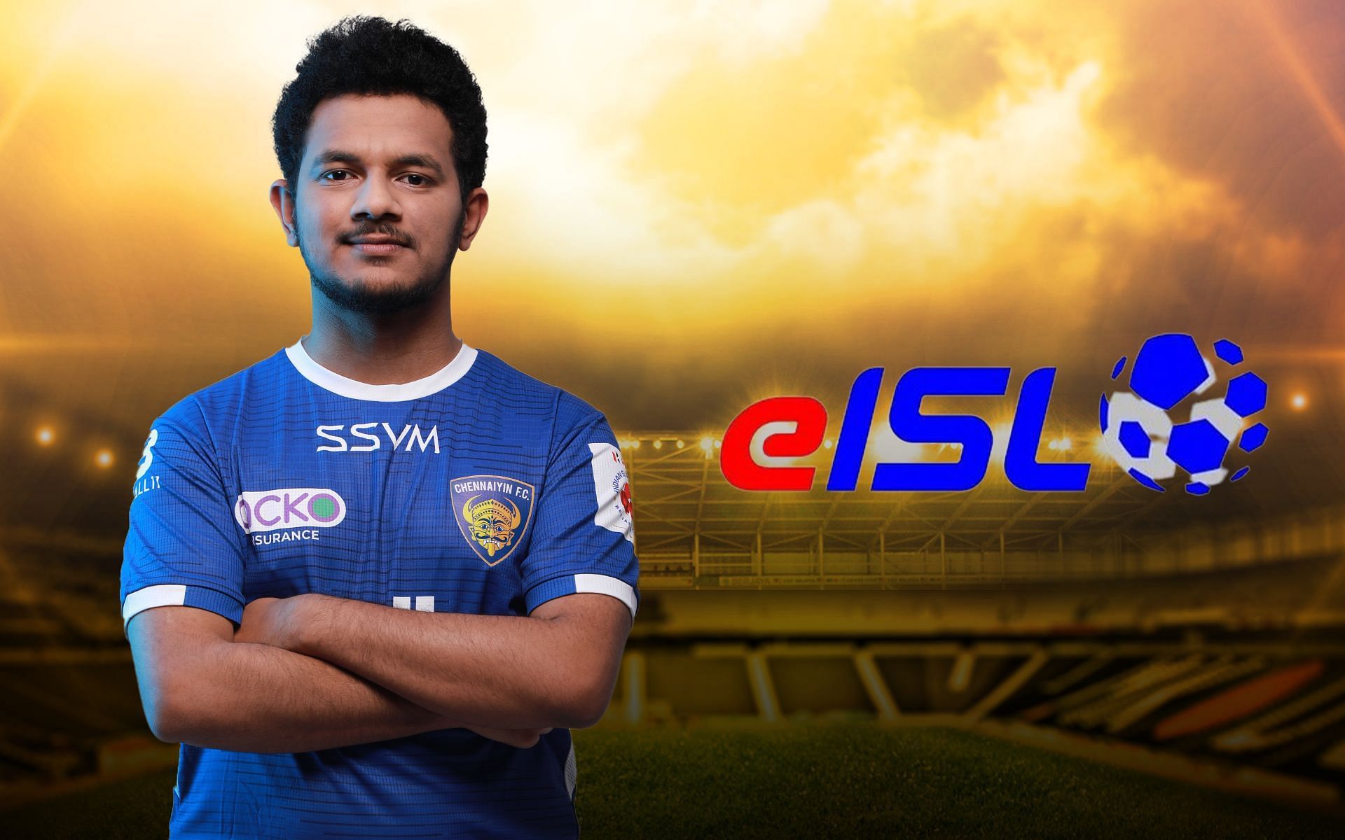 Navin Haridoss represents Chennaiyin FC in eISL (Image via Sportskeeda)