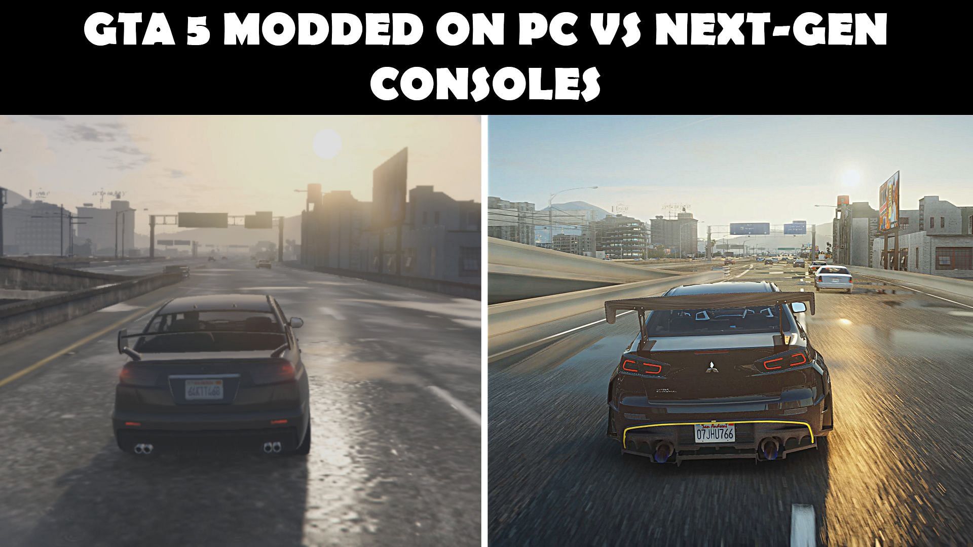 GTA 5 Mods on PC make it a brand new game (Image via Twitter/DubstepZz)