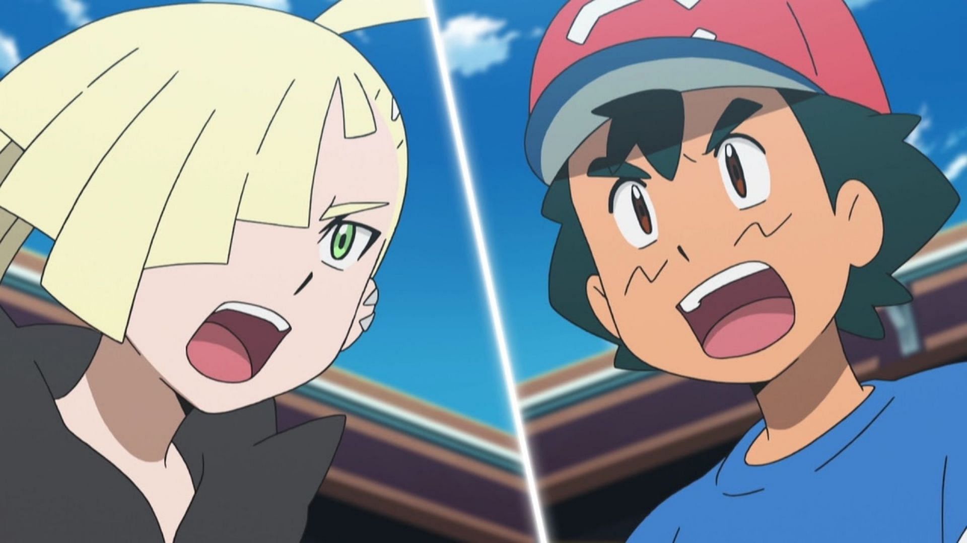 Ash battles Team Skull&#039;s Gladion for the Alolan League crown (Image via The Pokemon Company)