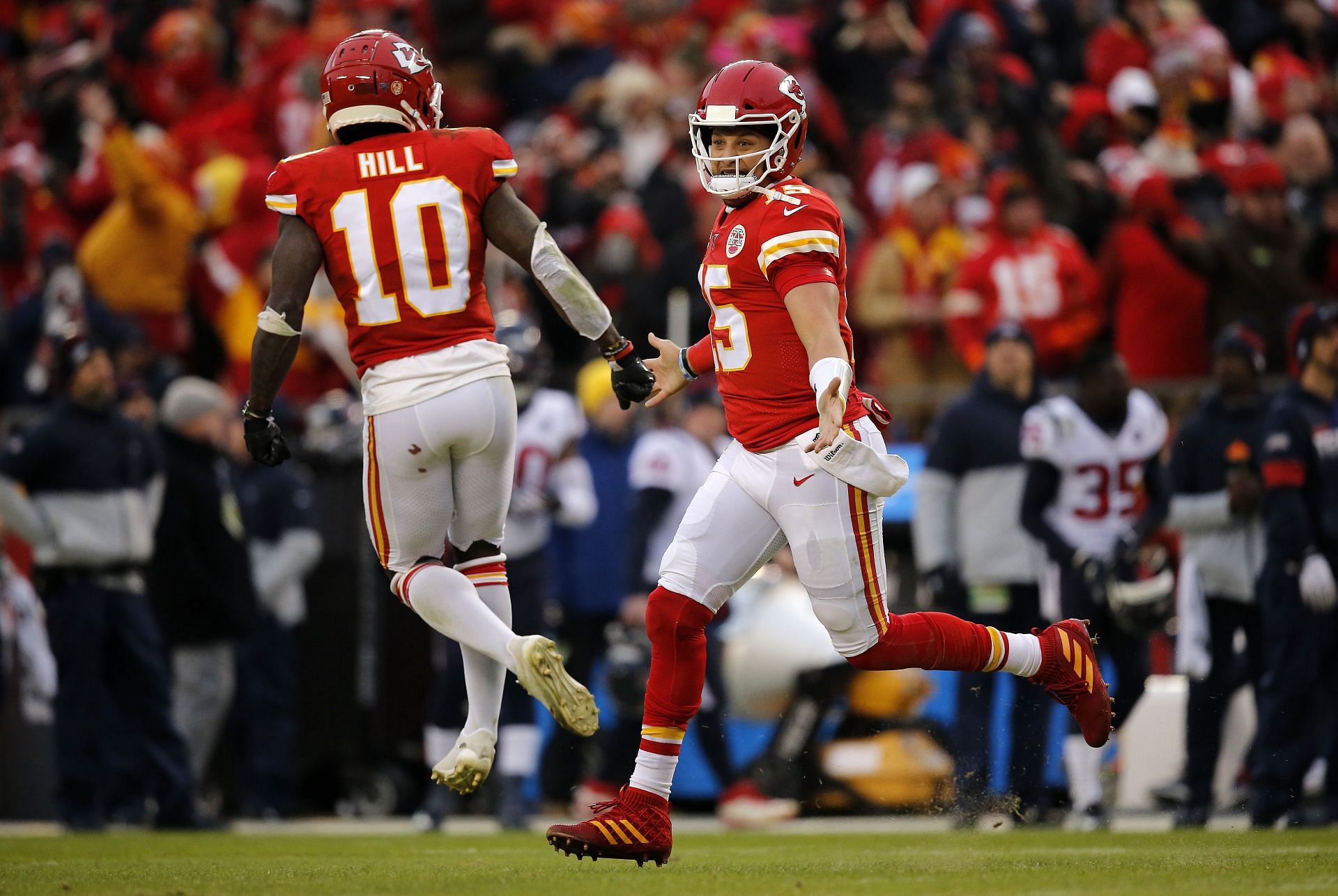 The Kansas City Chiefs - Tyreek Hill and Patrick Mahomes