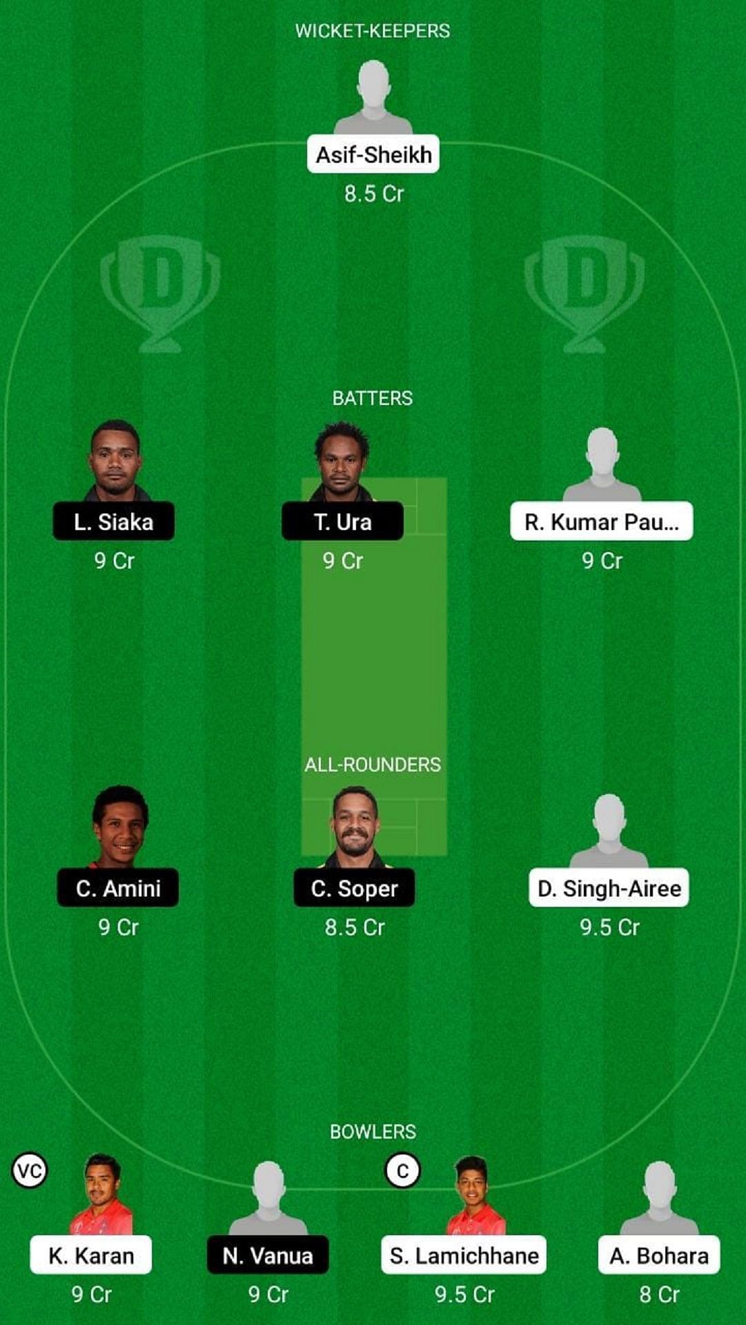 NEP vs PNG Dream11 Fantasy Suggestion #2