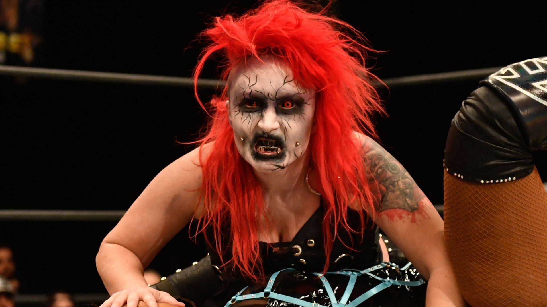 Abadon at an AEW Dark event in 2022