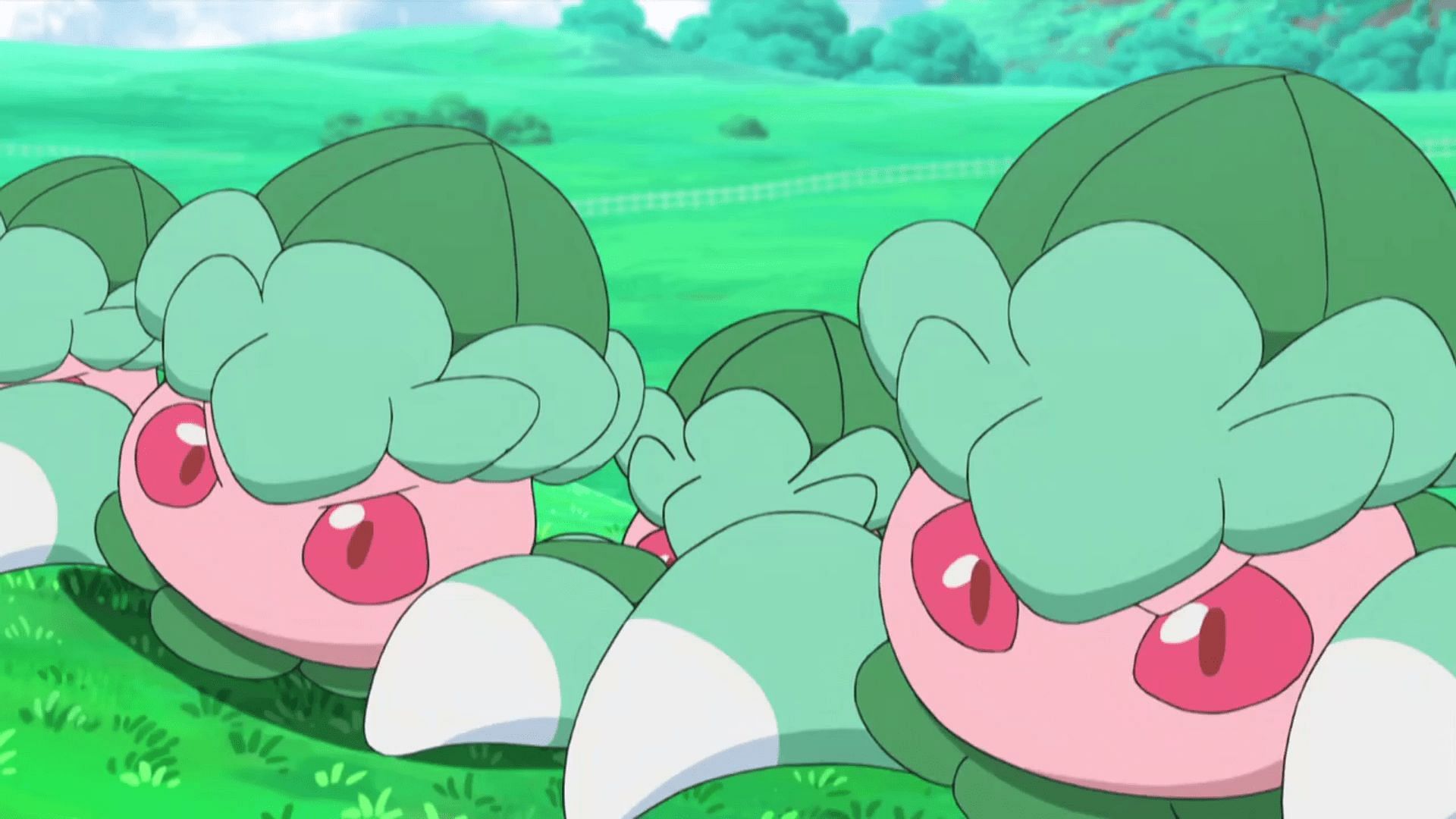 Fomantis as it appears in the anime (Image via The Pokemon Company)