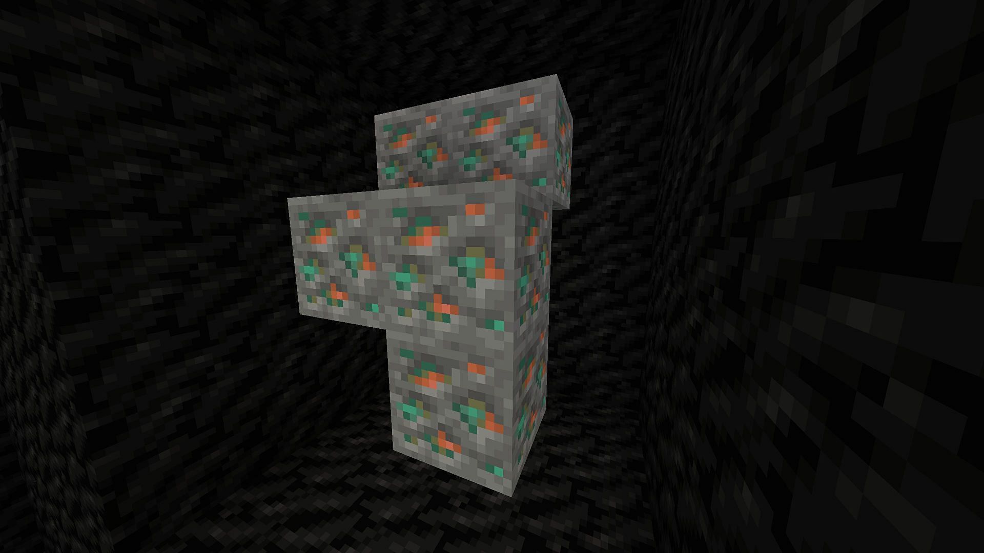 Copper ore in Minecraft (Image via Minecraft)