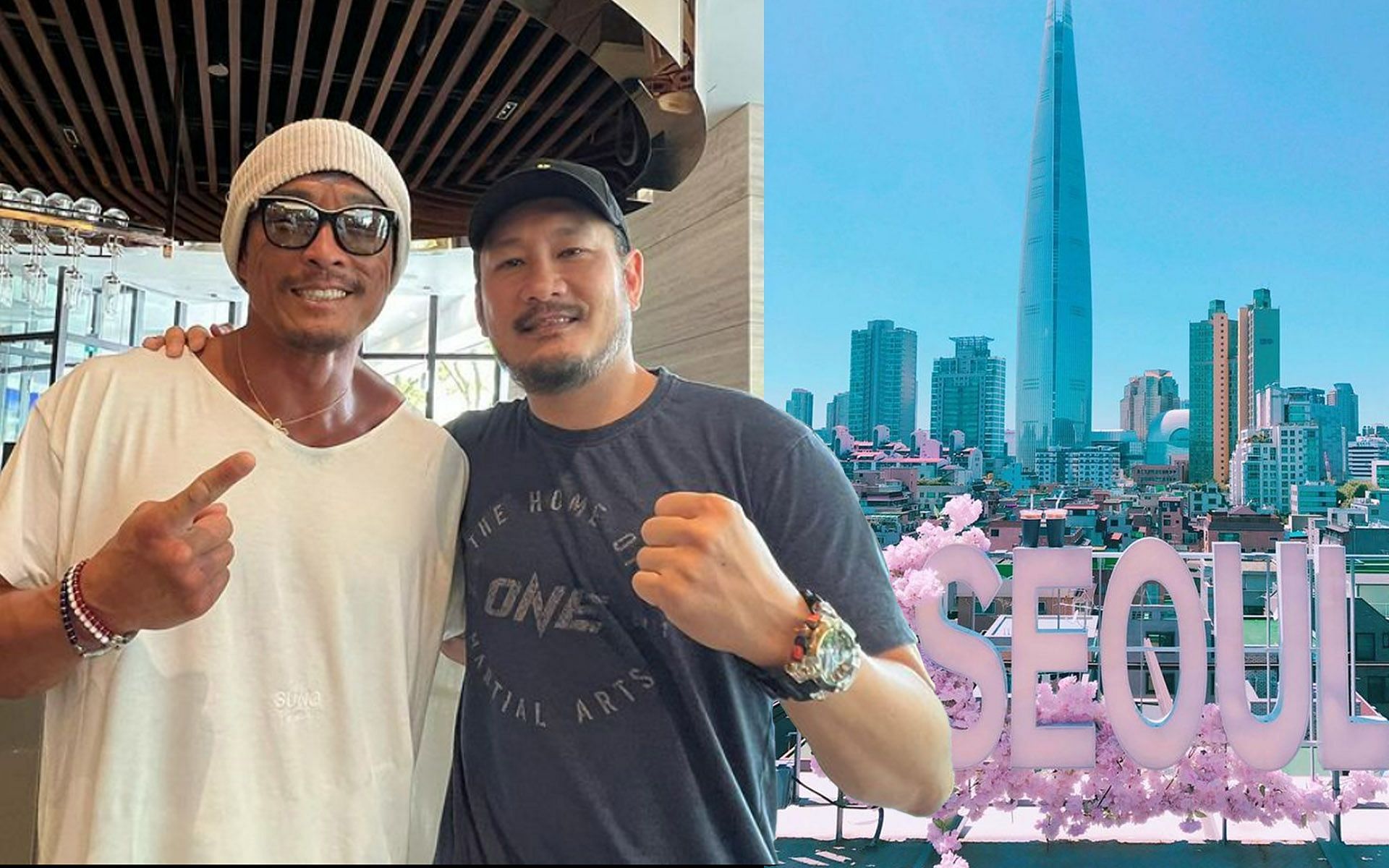 &#039;Sexyama&#039; (L) said he&#039;s talking wtih Chatri Sityodtong (R) about a possible event in South Korea. | [Photos: @akiyamachoo on Instagram/Pinterest]