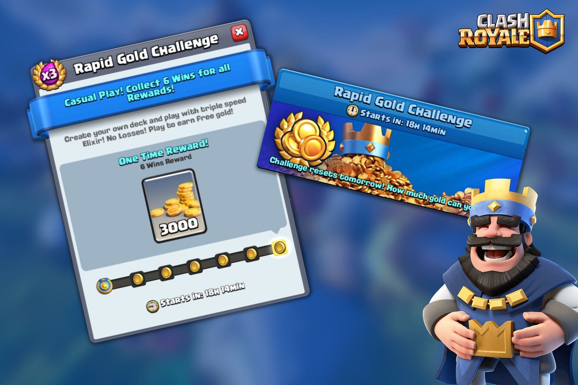 What is the Rapid Gold Challenge in Clash Royale in 2022?