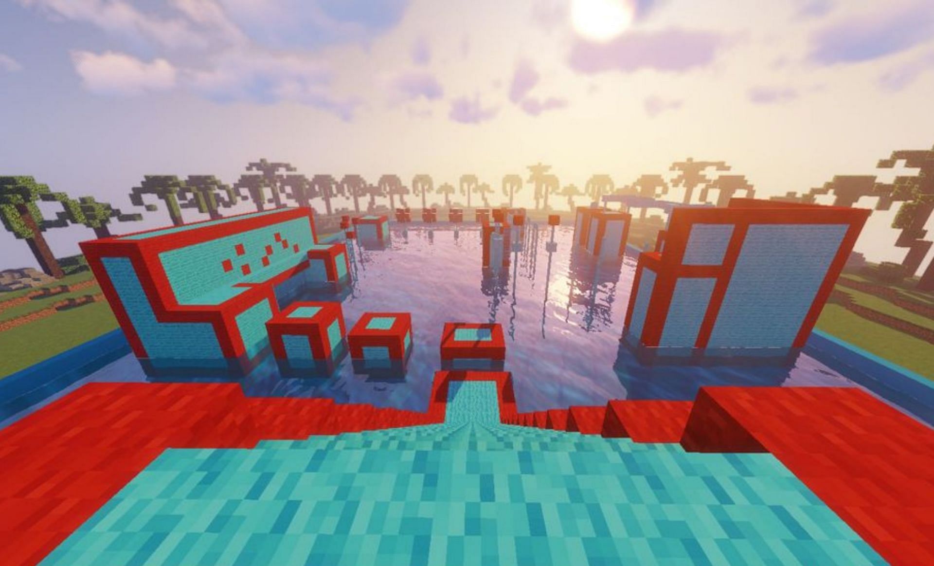 Wipeout course (Image via 9Minecraft)