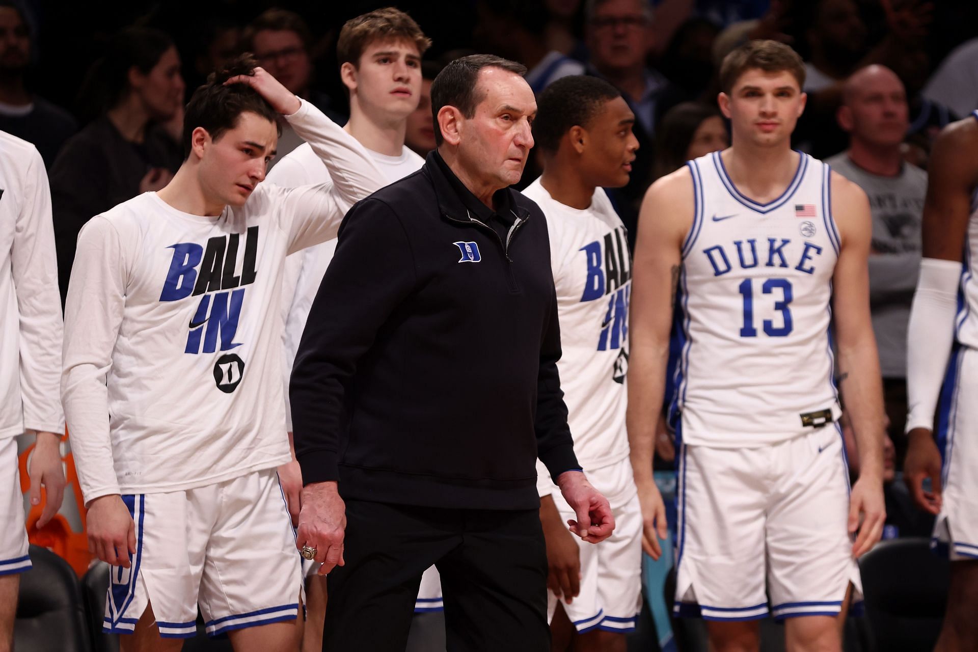 Coach K prepares his team for one last NCAA tournament.