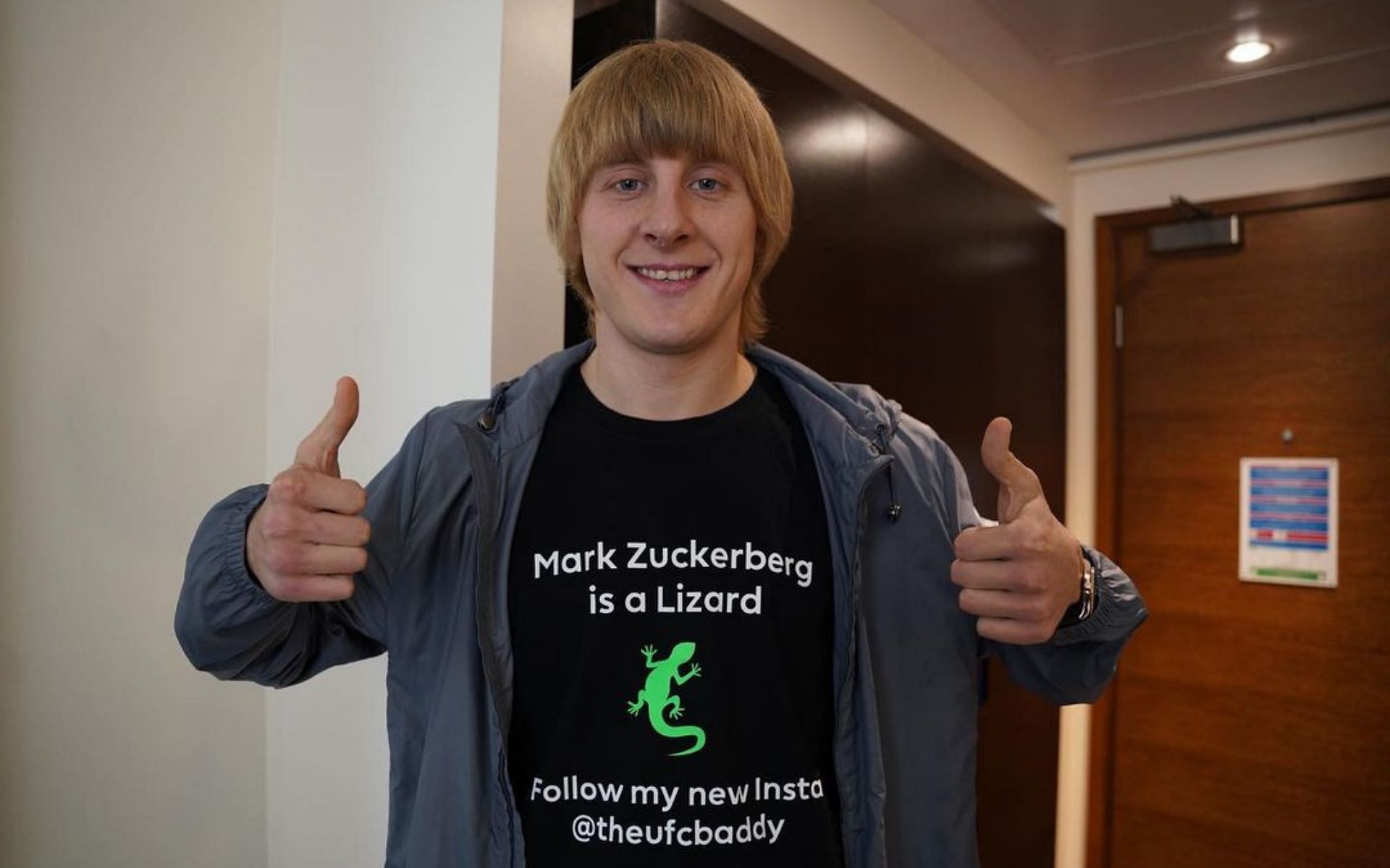 Paddy Pimblett has lashed out at Instagram owner Mark Zuckerberg [Image courtesy: @theufcbaddy on Instagram]