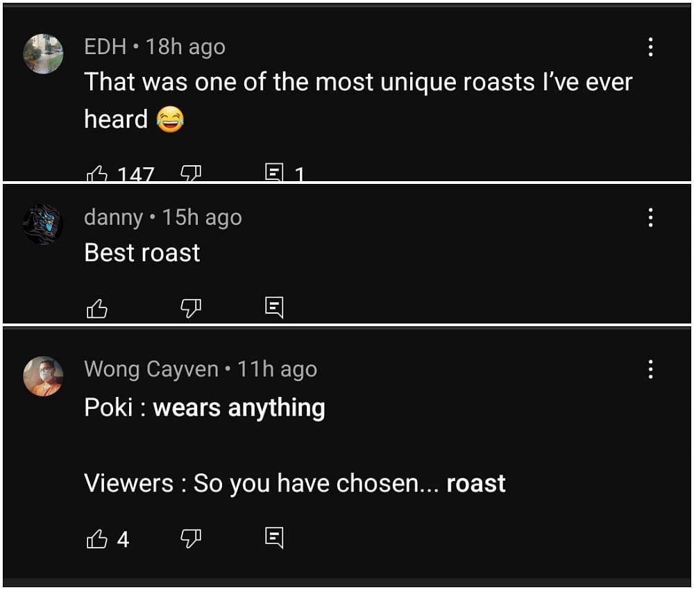 If nothing else, this roast for Poki was unique (Image via Pokimane Too/YouTube)