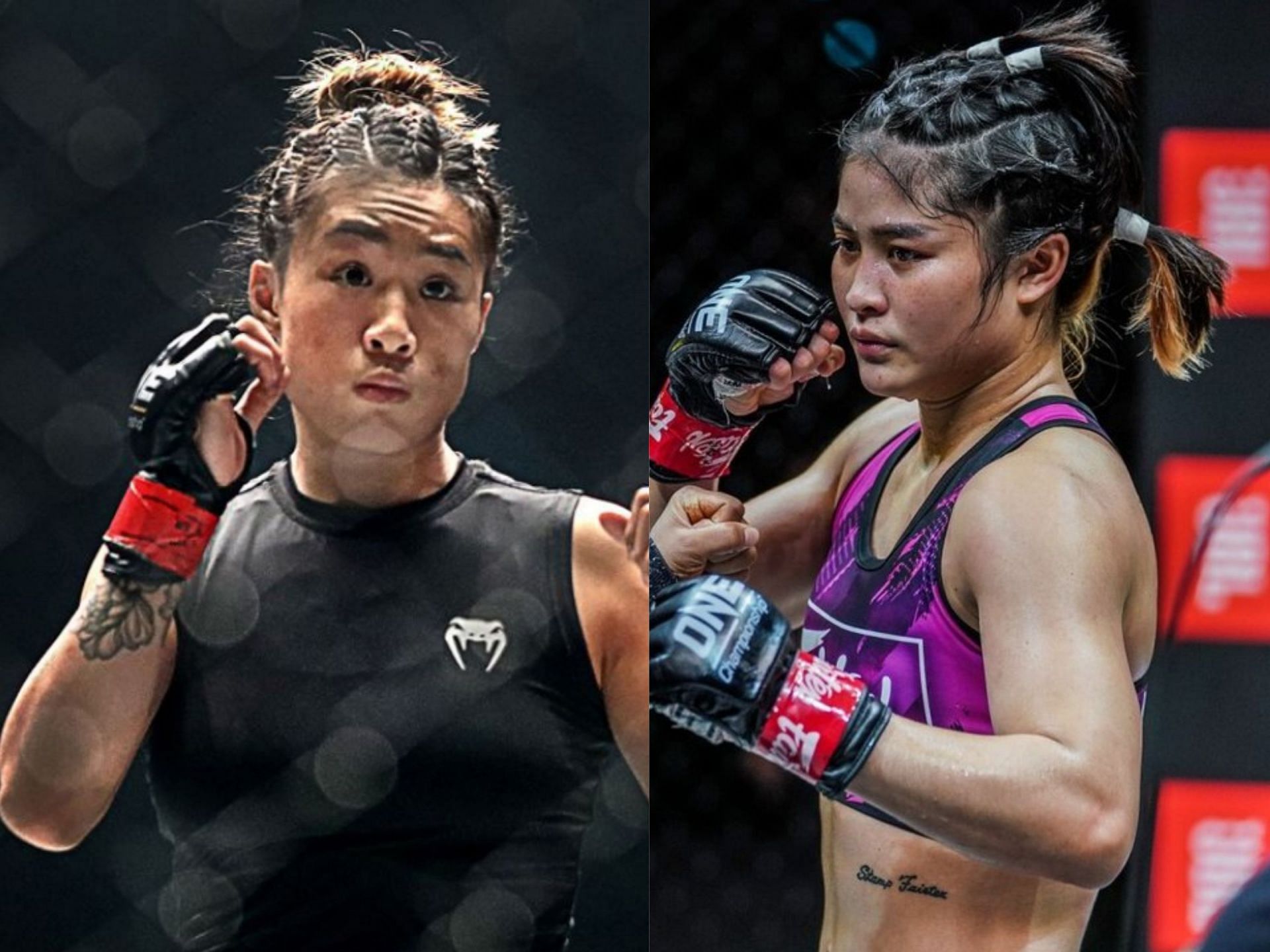 Angela Lee (left) and Stamp Fairtex (right). [Photo: ONE Championship]