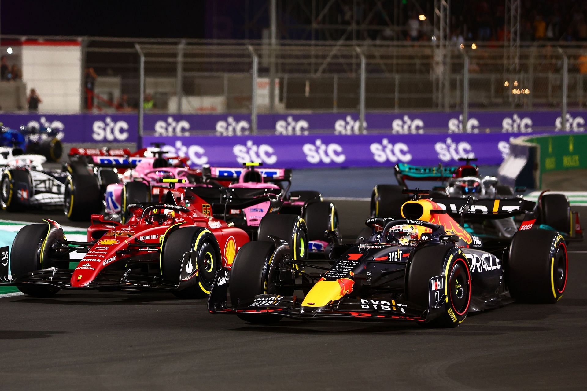 Red Bull and Ferrari at the F1 Grand Prix of Saudi Arabia